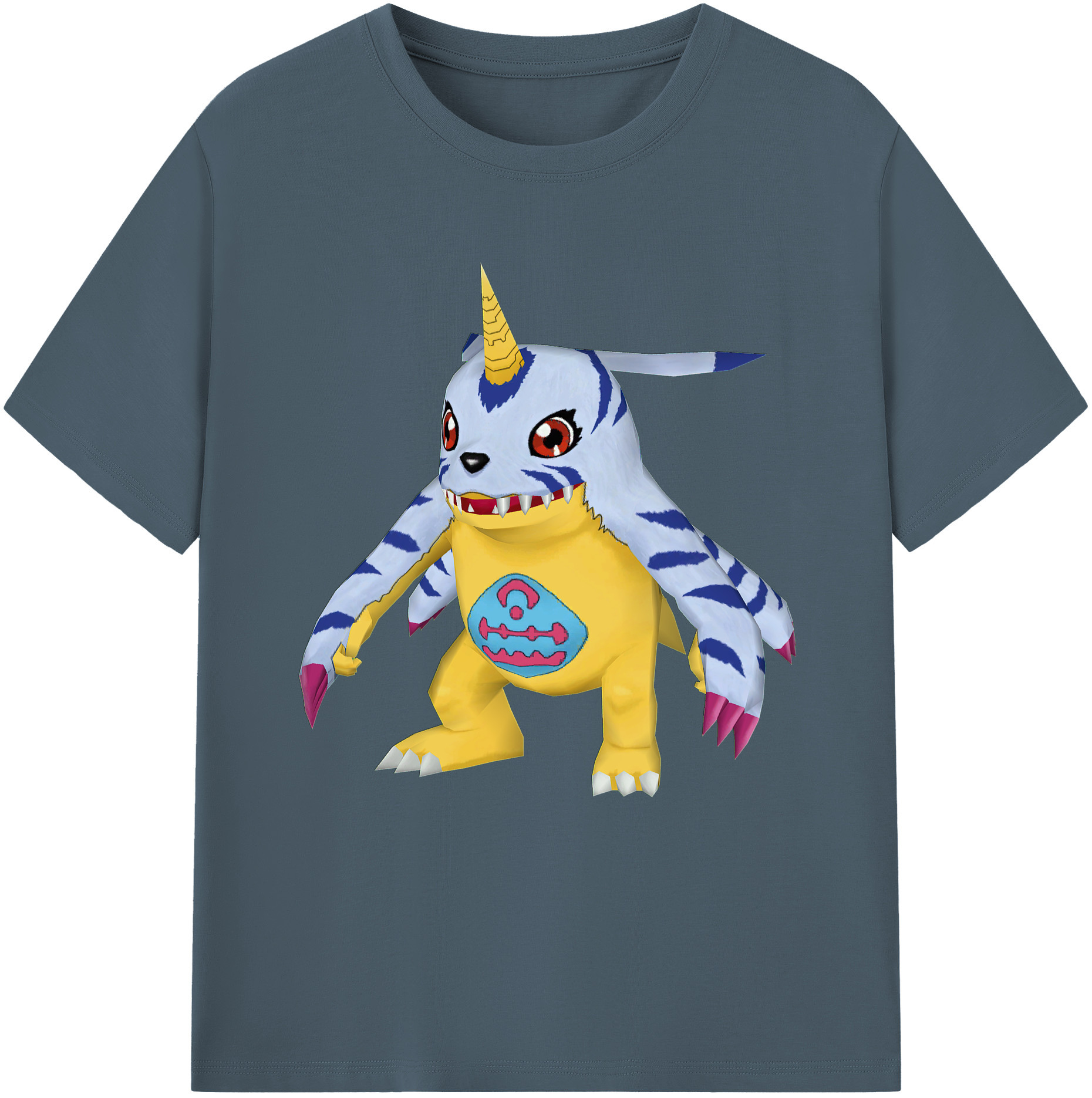 （画像用） Digimon デジタルモンスター/デジモン 綿100％半袖Tシャツ（フロントプリント）